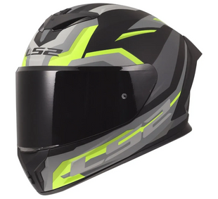 Мотошолом LS2 FF820 Rapid 3 Hyper Black Hi-Vis Yellow XL