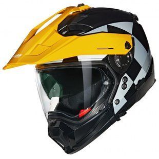 Мотошолом Nolan N70-2 X RUVIDO Black-Yellow