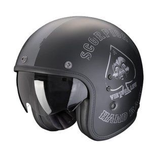 Мотошлем SCORPION BELFAST EVO SPADE matt black/silver L