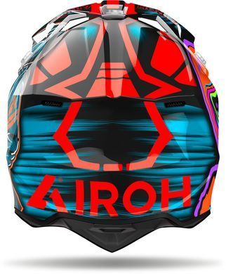 Мотошолом Airoh WRAAAP CYBER orange gloss L