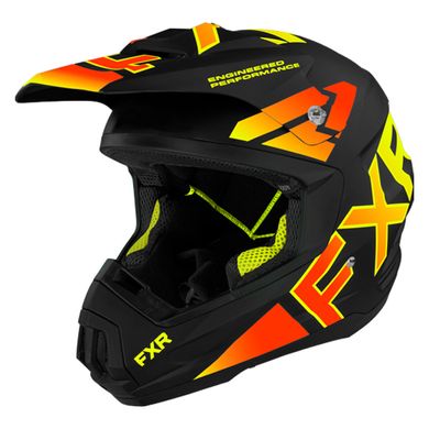 Мотошлем FXR Torque Team 22-Black/Inferno M