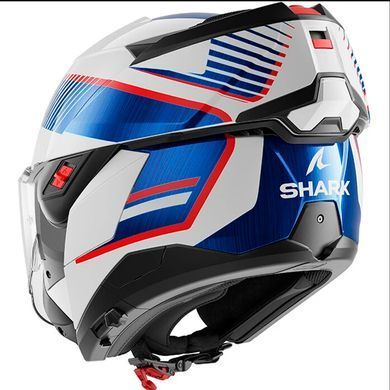 Мотошолом SHARK Oxo Sikter White Chrome Blue XXL