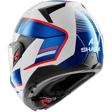 Мотошолом SHARK Oxo Sikter White Chrome Blue XXL