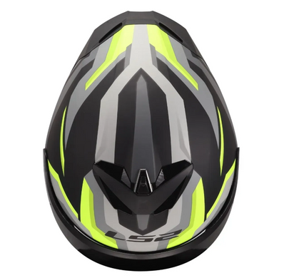 Мотошолом LS2 FF820 Rapid 3 Hyper Black Hi-Vis Yellow XL