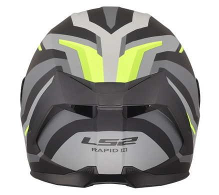 Мотошолом LS2 FF820 Rapid 3 Hyper Black Hi-Vis Yellow XL