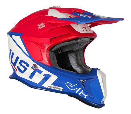 Мотошолом Just1 J18 Vertigo Blue White Red L