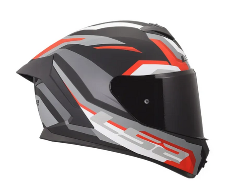 Мотошолом LS2 FF820 Rapid 3 Hyper Matt Black Red L