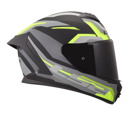 Мотошолом LS2 FF820 Rapid 3 Hyper Black Hi-Vis Yellow XL
