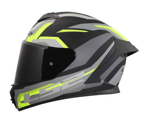 Мотошолом LS2 FF820 Rapid 3 Hyper Black Hi-Vis Yellow XL