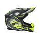Мотошолом ACERBIS LINEAR 2206 black fluo yellow L