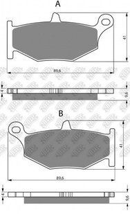 Колодки гальмівні NIBK Pm228