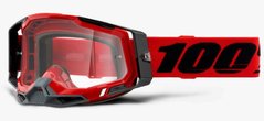 Маска кроссовая 100% RACECRAFT 2 Goggle Red - Clear Lens, Clear Lens