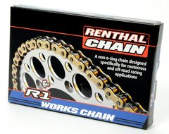 Цепь Renthal R1 Chain - 520 Gold 520-118L / No Seal
