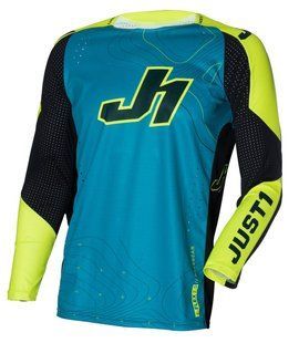 Джерсі Just1 J-flex 2.0 Frontier Teal Black Yellow Fluo