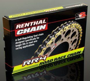 Ланцюг Renthal RR4 Chain - 520 Gold, 520-120L / Slim Seal Ring