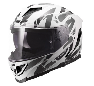 Мотошолом LS2 FF818 Storm 3 Kaos White Grey S