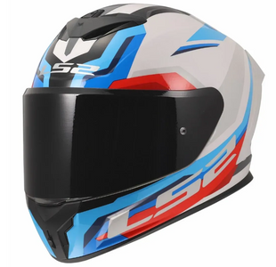 Мотошолом LS2 FF820 Rapid 3 Hyper White Blue Red L