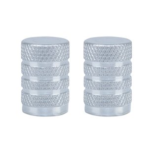 Oxford Gripper Valve Caps Silver