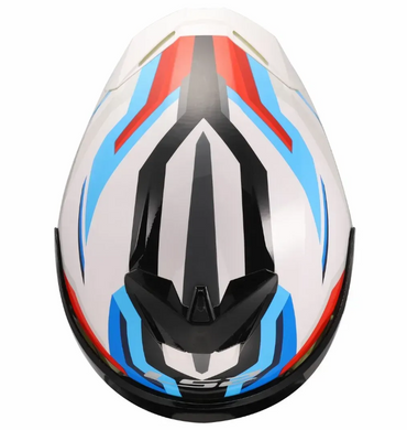 Мотошолом LS2 FF820 Rapid 3 Hyper White Blue Red L