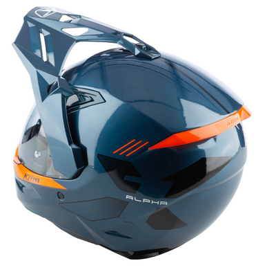 Мотошолом KLIM X1 Alpha ECE/DOT LG Gloss Concept Petrol - Strike Orange