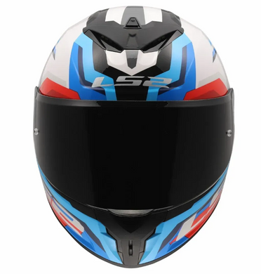 Мотошолом LS2 FF820 Rapid 3 Hyper White Blue Red L
