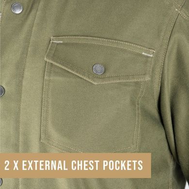 Мото сорочка Oxford Original Approved AA MS Shirt Khaki