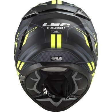 Мотошолом LS2 FF327 Challenger Spin Matt Cobalt Hi-Vis Yellow