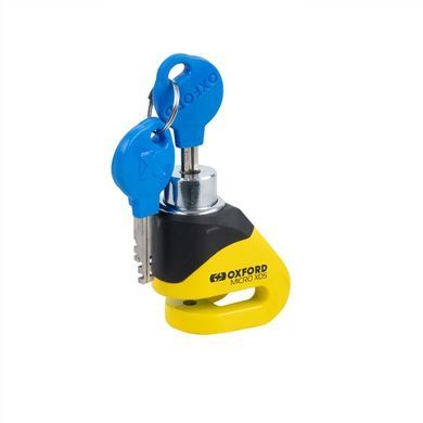 Замок Oxford Micro XD5 Disc Lock Yellow/Black