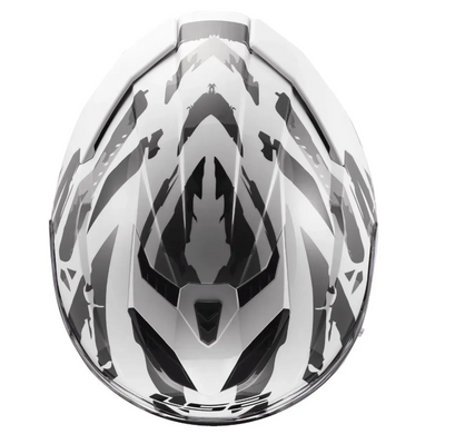 Мотошолом LS2 FF818 Storm 3 Kaos White Grey S
