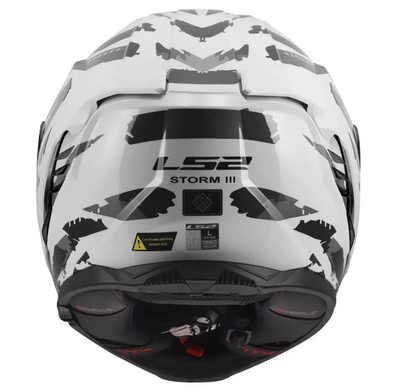 Мотошолом LS2 FF818 Storm 3 Kaos White Grey S