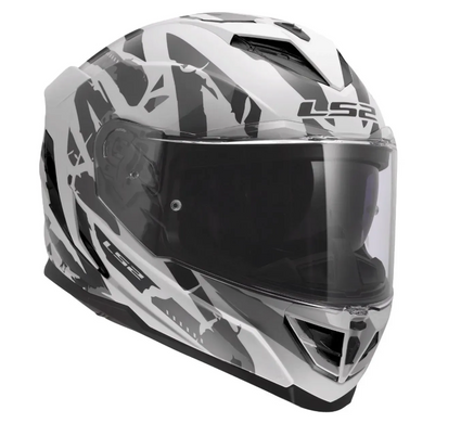 Мотошолом LS2 FF818 Storm 3 Kaos White Grey S