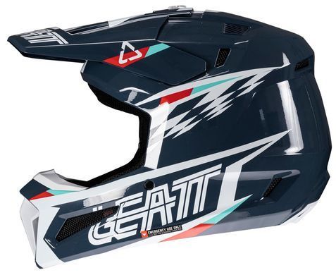 Мотошолом LEATT Moto 3.5 Helmet + Goggle Blue, M