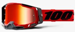 Маска кроссовая 100% RACECRAFT 2 Goggle Red - Mirror Red Lens, Mirror Lens