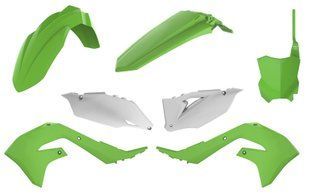 Пластик Polisport MX kit - Kawasaki (19-) Green/White Kawasaki