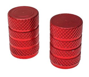 Oxford Gripper Valve Caps Red