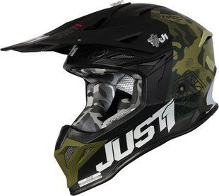 Мотошолом Just1 J39 Kinetic Camo Army Green Black - Matt XL