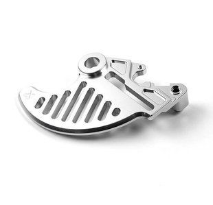 Захист заднього гальмівного диску X-GRIP Brake disc guard, silver KTM SX(F),XC(F) 2023->EXC(F),XC(F)-W 2024->, HQV TC,FC,TX,FX, 2023->, TE,FE 2024->, GASGAS MC(F),EC(F),EX(F) 2024- >