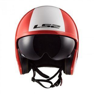 Мотошолом LS2 OF599 Spitfire Rim Red White L