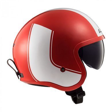 Мотошлем LS2 OF599 Spitfire Rim Red White L