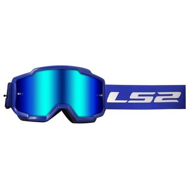 Маска кроссовая LS2 Charger Goggle Blue with Iridium Visor