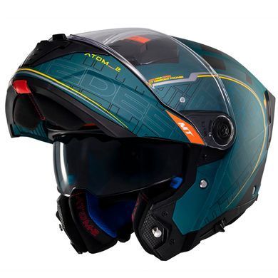 Мотошолом MT ATOM 2 SV DESTINY C6 Matt Green M