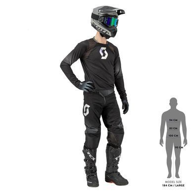 Штани кросові Pant 450 Podium black grey 36