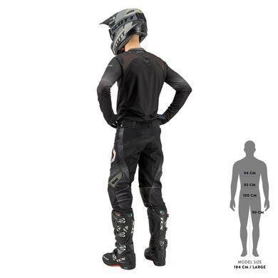 Штани кросові Pant 450 Podium black grey 36