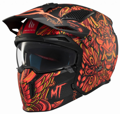 Мотошлем MT STREETFIGHTER SV Hellish B2 Matt Red L