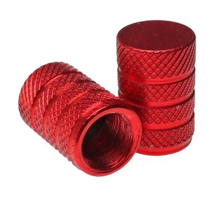 Oxford Gripper Valve Caps Red