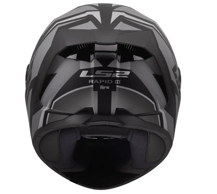 Мотошолом LS2 FF820 Rapid 3 Xtrem Matt Black Grey L