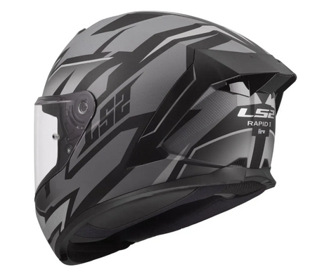 Мотошолом LS2 FF820 Rapid 3 Xtrem Matt Black Grey L