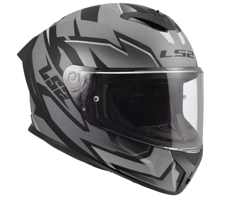 Мотошолом LS2 FF820 Rapid 3 Xtrem Matt Black Grey L