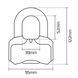 Замок Oxford Nemesis 16mm Disc Lock Yellow