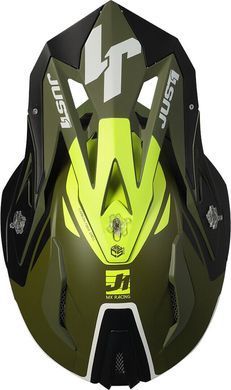 Мотошолом Just1 J18 Pulsar Army Green Black White L